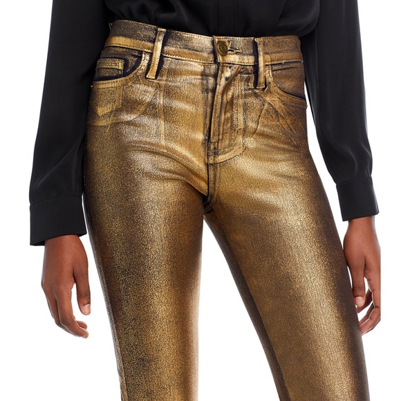 NWT ❤️FRAME Le High Straight. jeans gold chrome sz 27in Bloomingdale’s
❤️offers - Picture 4 of 16